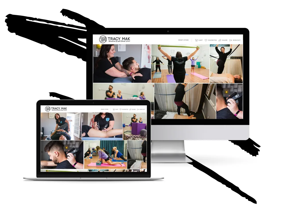 Mi Massage Wellness Cell Phone Laptop Computer Screen Responsive Website Portfolio Preview