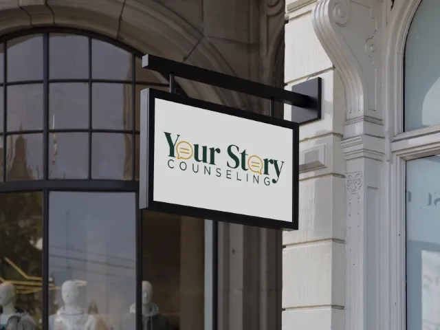 Your Story Counseling Logo Street Sign Mockup