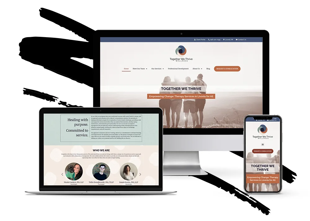 Together We Thrive Wellness Web Design Project By Tracy Mak Studio