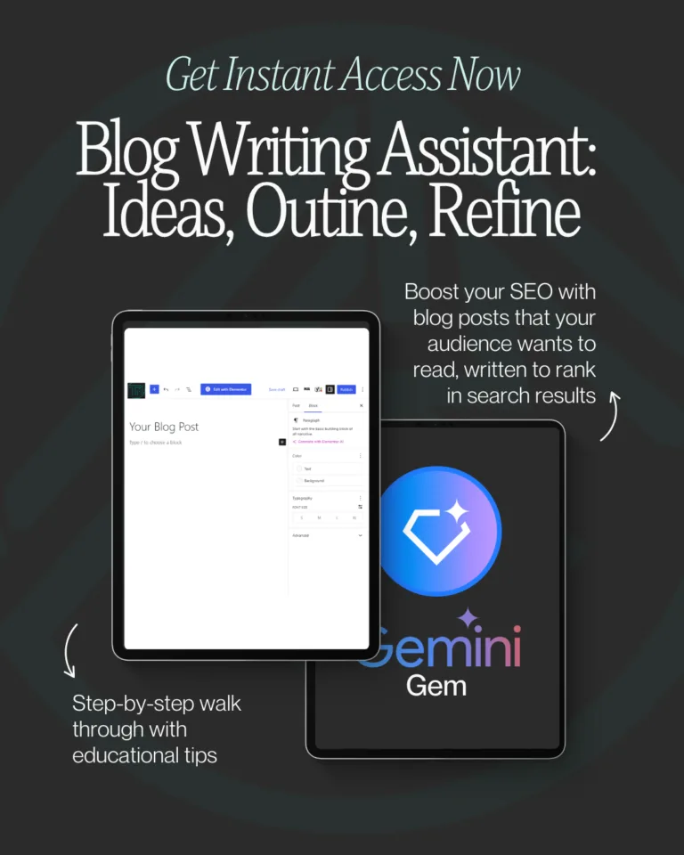 Blog Writing Assistant Gemini Gem Ai